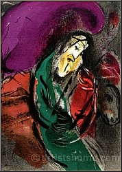 Marc Chagall: Jeremias, 1956, Original-Lithographie 'Die Propheten' f�r Bilder zur Bibel - Werke | Originale