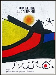 Joan Miro, 1971: Derriere le miroir 193-194 mit 2 Original-Lithographien und 9 weiteren Farblithographien