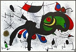 Joan Miro: 'Der bl�hende Widder' 1971, Original-Lithographie Astrologie, Tierkreiszeichen - Werke | Bilder