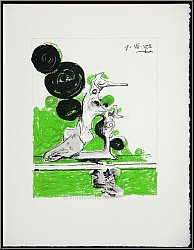 Graham Sutherland: 'Hybrid' 1972, Original-Lithographie auf B�tten, Souvenirs et portraits d'artistes, Mourlot