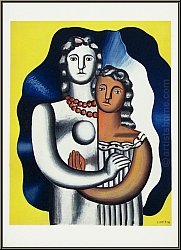 Fernand Léger: Zwei Liebende 'Les deux figures' 1955, Farblithographie - Lithographien | Werke | Drucke