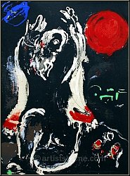 Marc Chagall: Prophet Jesaja, 1956, Original-Lithographie f�r Bilder zur Bibel, Die Propheten | Werke | Drucke