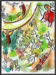 Marc Chagall: Deckengem�lde des Opernhauses von Paris, 1965 Original-Lithographie f�r Le Plafond de l'Op�ra