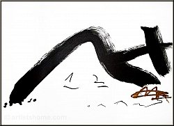 Antoni Tapies: Vague 1,2 Gro�e Original-Lithographie Arches, 1982