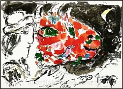 Marc Chagall: 'Nach dem Winter' (Apr�s l'hiver) 1972, Original-Lithographie, Fr�hling - Werke | Originaldrucke