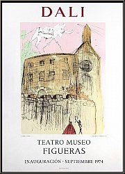 Salvador Dali: Galas Schloss, Ausstellungsplakat 1974, Museo Figueras