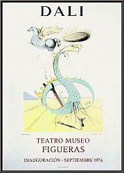 Salvador Dali: K�nstlerplakat Teatro Museo Figueras 1974, 'Dan' (Schlange), 12 St�mme Israels - Plakat, Poster
