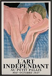 Henri Matisse: Ausstellungsplakat 'Le Rêve' L'art indépendant 1937, Petit Palais - Mourlot | Lithographien