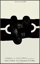 Eduardo Chillida: Erker-Galerie 1983, Original-Lithographie, Ausstellungsplakat Erker-Presse - Originalplakat