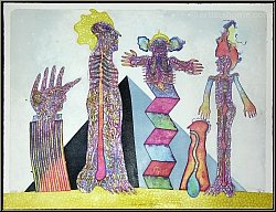 Bernhard Jäger: 'Reise nach Ägypten' 1973, Lithographie signiert - Werke | Druckgrafik | Originale