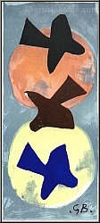Georges Braque: Soleil et lune I, Sonne und Mond I, 1959, Lithographie