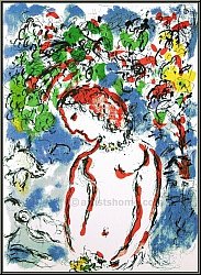 Marc Chagall: Fr�hlingstag 'Jour de Printemps' 1972, Original-Lithographie (Steindruck) - Druckgrafik | Werke