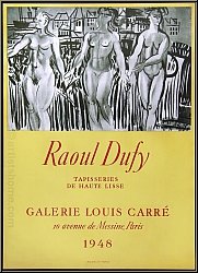 Raoul Dufy: Plakat Galerie Louis Carr�, 1948, Tapisseries, Lithographie Mourlot - K�nstlerplakate | Poster