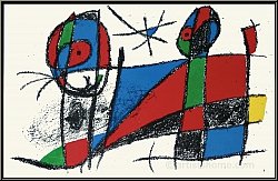 Joan Miro: »Zufriedene Katze«, 1975, Original Lithographie VI