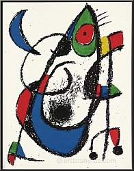 Joan Miro: �Mondm�uschen�, 1975, Original Lithographie XI