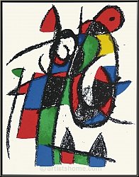 Joan Miro: �Trauriger Esel�, 1975, Original Lithographie II
