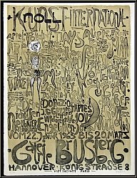 Paul Wunderlich: 'Kunst + Knoll International' 1963, Plakat Galerie Brusberg, signiert - Ausstellungsplakate