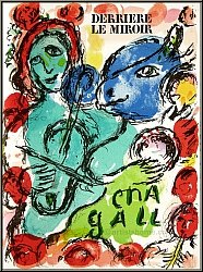 Marc Chagall: 'Pantomime' 1972, K�nstler mit Geige Violine und Esel, Original-Lithographie - Werke | Drucke