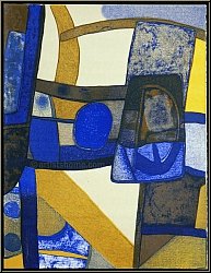 Maurice Estève: Original-Lithographie 'Alalito' 1972 Arches Mourlot, Souvenirs et portraits d'artistes | Werke