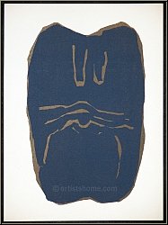 Raoul Ubac: 'Torso' Original-Lithographie f�r Maeght und Redfern, 1966, Aktstudie in Schiefergrau - Werke