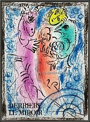 Marc Chagall: Original-Farblithographie 'La Pi�ge' Die Falle, 1962, Esel, Vogel und Frau - Werke | Originale