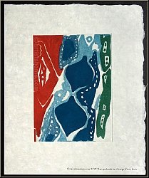 Ernst Wilhelm Nay: Original-Radierung Farbaquatinta 1965, Neujahrsgru�, Jahresgru� Ketterer - Originalgrafik
