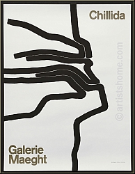 Eduardo Chillida: Galerie Maeght 1964 Original-Lithographie, Ausstellungsplakat Affiche N� 87 Originalplakat