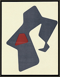 Hans (Jean) Arp: Le Heaume - Der Helm 1951, Original-Lithographie f�r 'Nouveaux destins de l'art', Druckgrafik