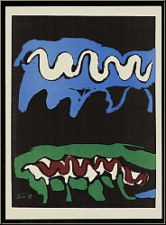 Francisco Borès: La terre (Die Erde) 1937, Farblithographie Himmel und Erde, Mourlot - Werke | Drucke | Bilder