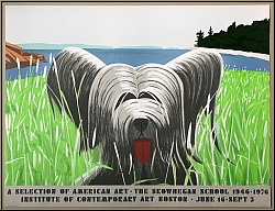 Alex Katz: Skowhegan School, Dog At Duck Trap (Skye Terrier) 1976 Institute of Contemporary Art, Plakat Poster