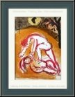 Marc Chagall: Kain und Abel, Original-Lithographie, Verve Bilder zur Bibel 1960 - Bruderhass, Bruderstreit