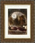Marc Chagall: Ruth zu F��en des Boas, 1960, Lithographie, Bilder zur Bibel - Originale | Lithographien | Werke