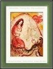 Marc Chagall: Rahel entwendet die G�tzenbilder ihres Vaters, Bilder zur Bibel 1960 - Originale | Druckgrafiken