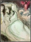 Marc Chagall: Sarah und Abimelech, Original-Lithographie Bibel 1960