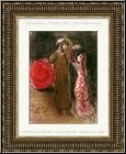 Marc Chagall: Ruths Treffen mit Boas (Buch der Rut), Original-Lithographie f�r Verve, Bilder zur Bibel 1960