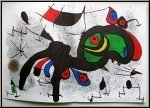 Joan Miro, 1971: Derriere le miroir 193/194 - die gro�e doppelseitige Lithographie 'Der bl�hende Widder'