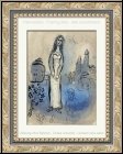 Marc Chagall: Esther, 1960, Original-Lithographie f�r Bilder zur Bibel, eine mutige, sch�ne Frau und K�nigin