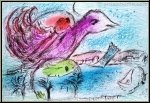 Marc Chagall: Derriere le miroir 132 von 1962 mit 2 Original-Lithographien 'La Baie' (Die Bucht) & 'La Pi�ge'