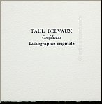 Paul Delvaux: 'Confidences' (Vertraulichkeiten) 1972, Original-Lithographie, Souvenirs et portraits d'artistes