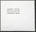 Jacques Villon: Portrait eines M�dchens, Original-Lithographie f�r Souvenirs et portraits d'artistes, Mourlot