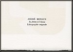 Andr� Minaux: 'Die Frau und der Vogel' La femme et l'oiseau, 1972, Mourlot - Original-Lithographien | Bilder