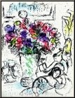 Marc Chagall: Die Anemonen, Original-Lithographie (Frontispiz) B�tten