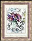 Marc Chagall: Die Anemonen, Original-Lithographie (Frontispiz) B�tten, Blumenstrau� - Bilder | Werke | Drucke
