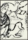 Marc Chagall: K�nig David mit der Harfe, 1956, Original-Lithographie Verve Bibel - R�ckseite des Blattes