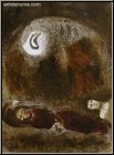 Marc Chagall: Ruth zu F��en des Boas Original Lithographie gerahmt
