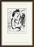Marc Chagall: 'Vor dem Gem�lde' (Devant le Tableau) 1963, Selbstportrait, Mourlot - Werke | Bilder | Drucke