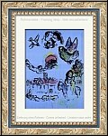 Marc Chagall: 'Nacht in Vence' (Nocturne � Vence) 1963 | Original-Lithographien | Werke | Bilder | Drucke
