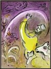 Marc Chagall: K�nig Salomon, 1956, Original-Lithographie Verve Bibel