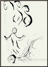 Marc Chagall: Daniel mit den L�wen, 1956, Bilder zur Bibel, Original Lithographie 'Die Propheten' | Originale