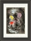 Marc Chagall: Daniel mit den L�wen, 1956, Bilder zur Bibel, Original Lithographie - Werke | Druckgrafik